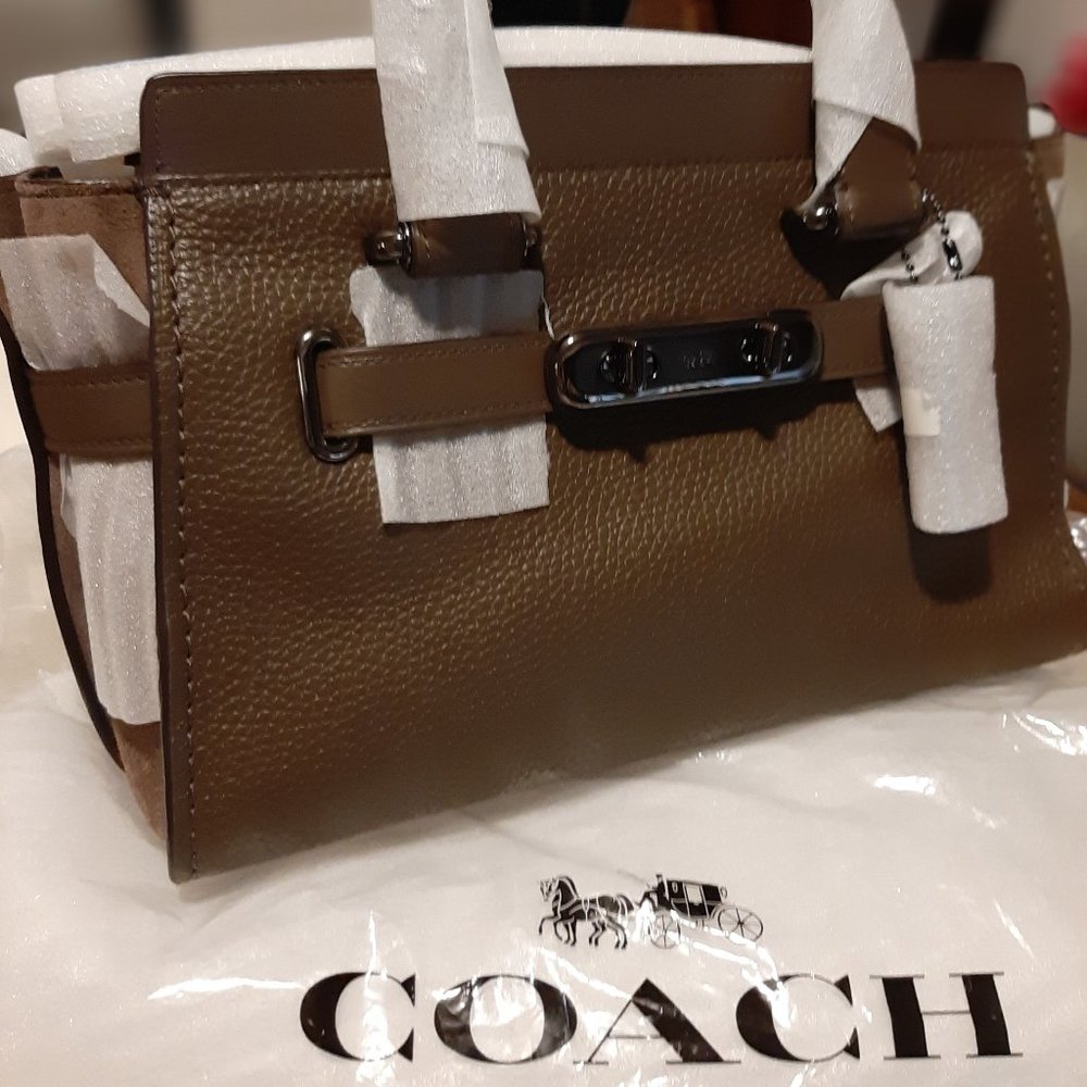 *NEW* Coach Swagger 27 - 12117 Fatigue Purse Satch